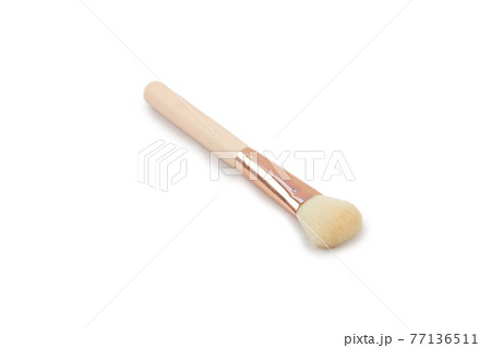 Blush brush , Makeup brush for the woman isolate on white background. 77136511