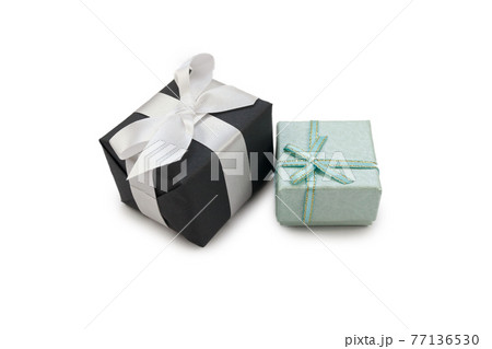 The Giftbox for special evets with Isolate white background. 77136530