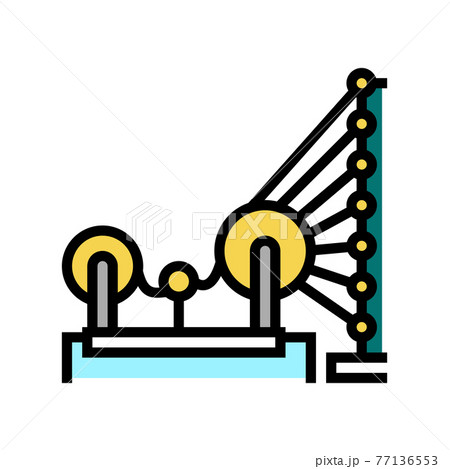 weaving and warping cotton machine color icon vector illustration weaving and warping cotton machine color icon vector illustration 77136553