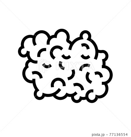 wool textile color icon vector illustration 77136554