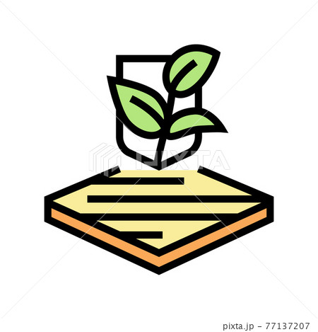 eco fabrics properties color icon vector illustration 77137207