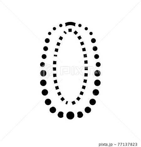 beads jewellery line icon vector illustration 77137823