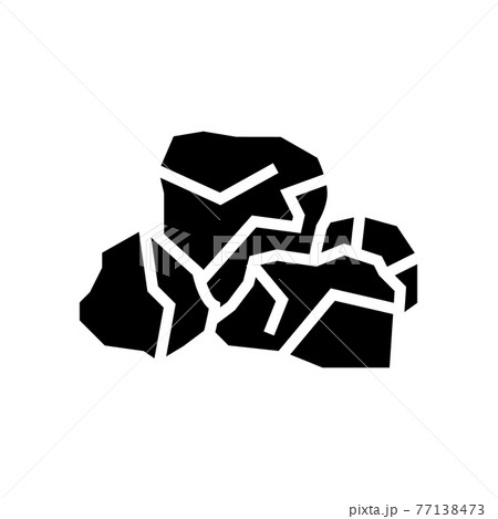 bauxite aluminium production line icon vector illustration 77138473
