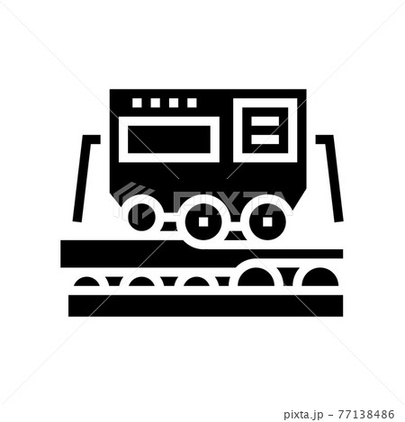 transportation aluminium production line icon vector illustration 77138486