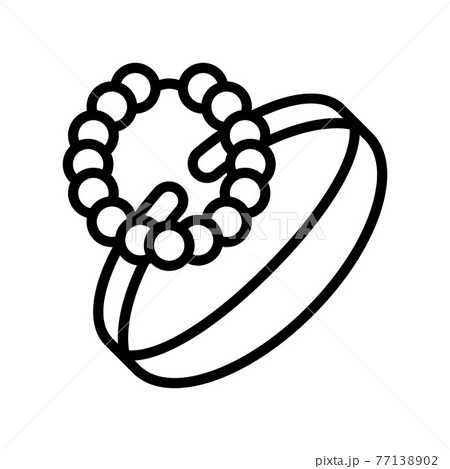 bracelets jewellery line icon vector illustration 77138902