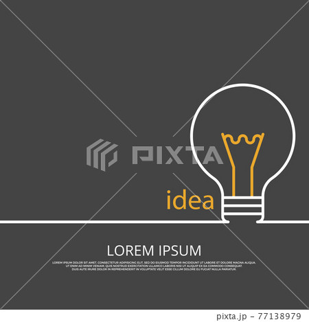 Idea concept background with light bulb Idea concept background with light bulb 77138979