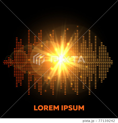 Music beat background - shining colorful equalizer with flash of lights Music beat background - shining colorful equalizer with flash of lights 77139242