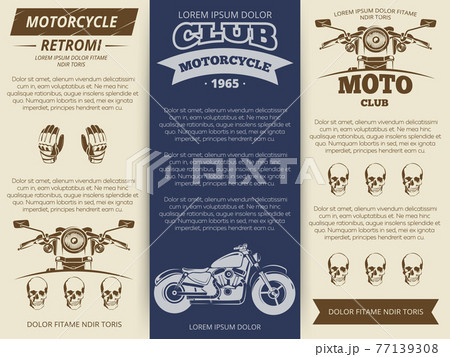 Moto club vintage banners template 77139308