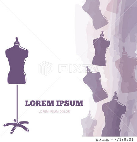 Tailor background or poster with dummy Tailor background or poster with dummy 77139501