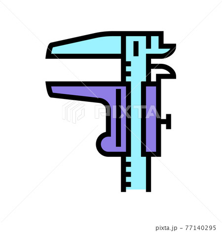 calipers tool color icon vector illustration 77140295