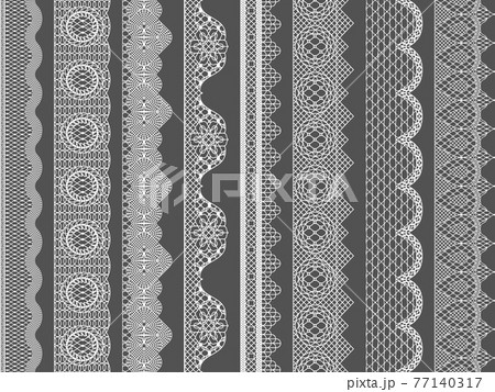 seamless lace ribbon borders 77140317