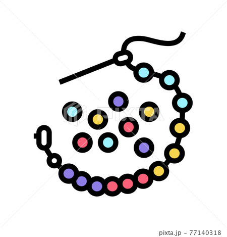 needle bead color icon vector illustration 77140318