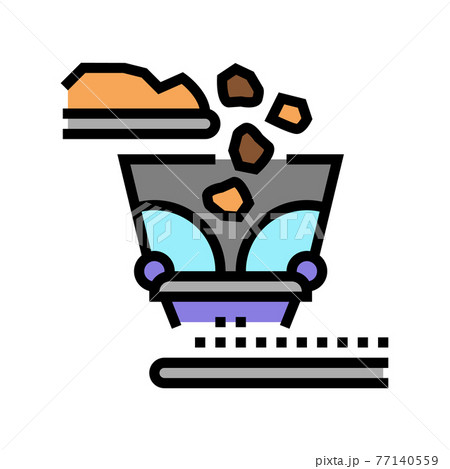 splitting up aluminium production color icon vector illustration splitting up aluminium production color icon vector illustration 77140559
