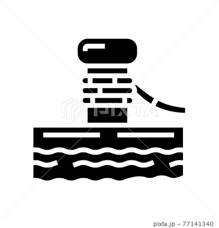 container loader port equipment glyph icon vector illustration 77141340