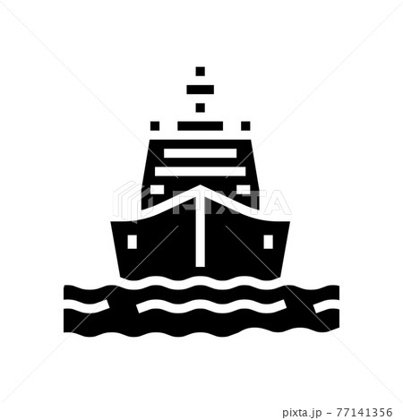 storehouse port glyph icon vector illustration 77141356