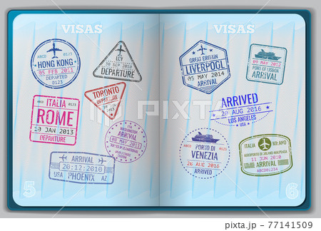 Open passport for foreign traveling 77141509