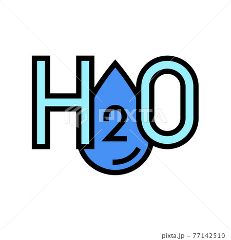 h2o water color icon vector illustration h2o water color icon vector illustration 77142510