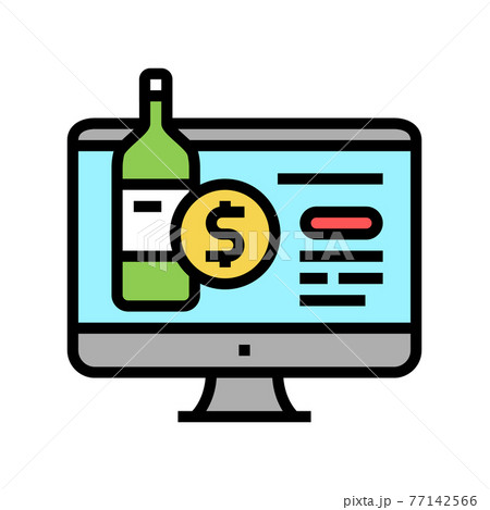 alcohol shop department color icon vector illustration alcohol shop department color icon vector illustration 77142566