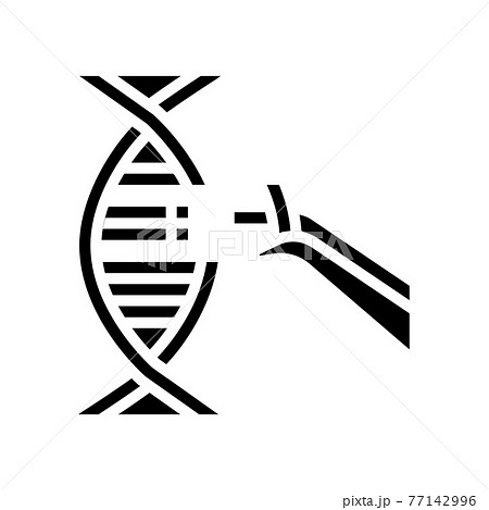 modification and construction genetic molecule glyph icon vector illustration 77142996