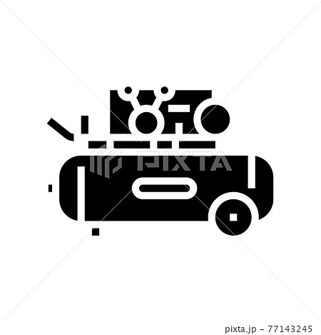 piston air compressor glyph icon vector illustration piston air compressor glyph icon vector illustration 77143245