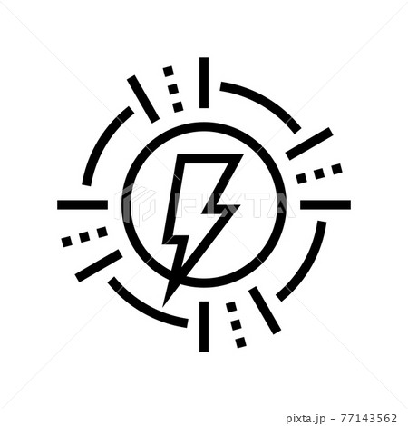 lightning energy saving logo line icon vector illustration lightning energy saving logo line icon vector illustration 77143562