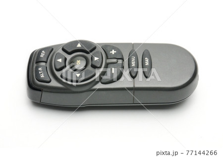 Remote control for digital TV tuners, music players, navigator and disk drives on a white background Remote control for digital TV tuners, music players, navigator and disk drives on a white background 77144266