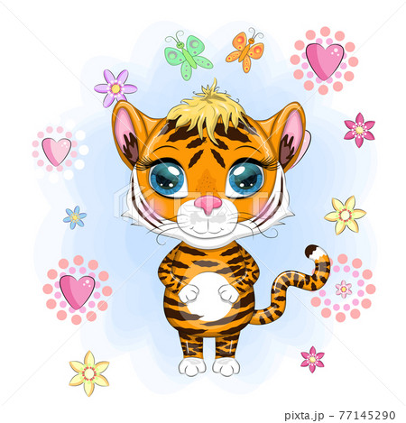 Illustrations for Chinese New Year 2022, year of the Tiger. Lunar new year 2022 77145290