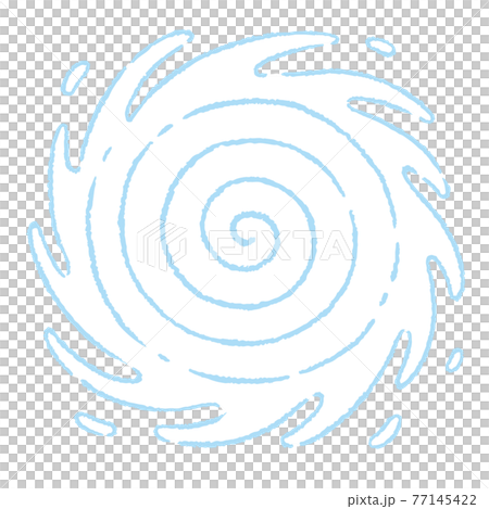 typhoon, white background, vector - Stock Illustration [77145422] - PIXTA