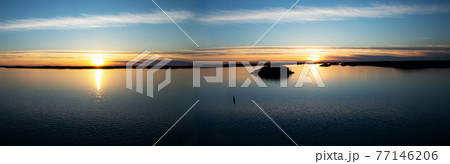 summer sunset at the sea with white cloud blue sky nature banner background summer sunset at the sea with white cloud blue sky nature banner background 77146206
