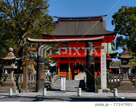 與賀神社肥前鳥居(右斜め) 與賀神社肥前鳥居(右斜め) 77147001
