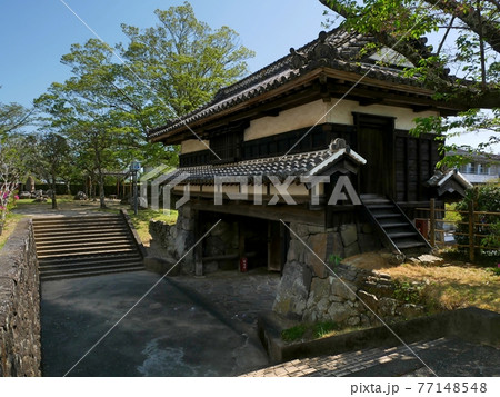 佐伯城三ノ丸櫓門(裏側)2021 77148548