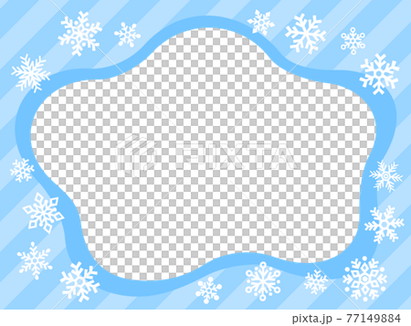 雪の結晶のフレーム 77149884