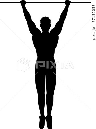 懸垂する男性 77152053