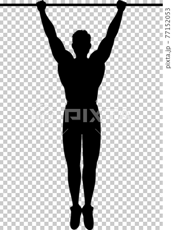 懸垂する男性 77152053