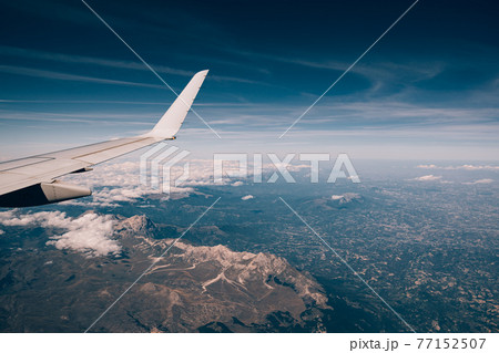 Apennine mountains in Italy - view from the plane window Apennine mountains in Italy - view from the plane window 77152507