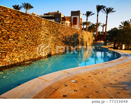 hotel swimming pool in the egypt 77153049