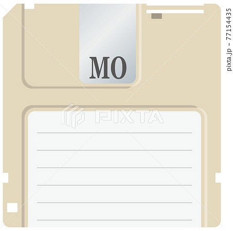 Mo 光磁気ディスク のイメージイラスト 記録媒体 のイラスト素材