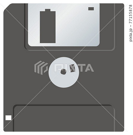 フロッピーディスクのイメージイラスト(裏面)(記録媒体) フロッピーディスクのイメージイラスト(裏面)(記録媒体) 77155878