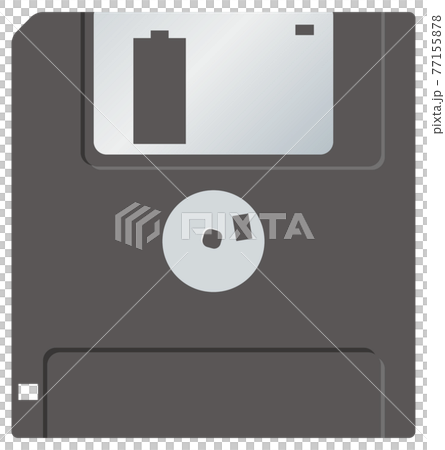 フロッピーディスクのイメージイラスト(裏面)(記録媒体) フロッピーディスクのイメージイラスト(裏面)(記録媒体) 77155878