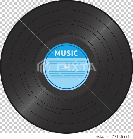 LP盤レコードのイメージイラスト(記録媒体) LP盤レコードのイメージイラスト(記録媒体) 77156556