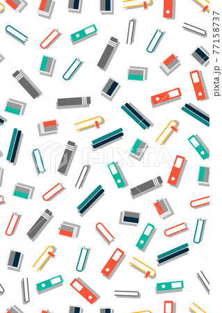 Back to school. Seamless pattern with school elements. flat style. 77158737