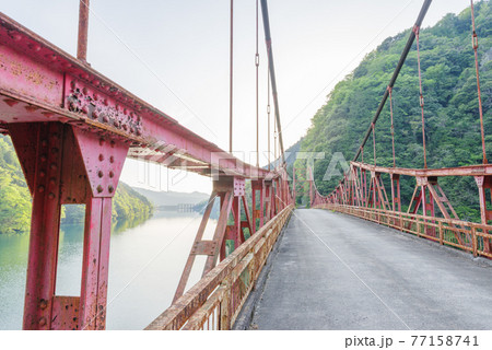 【国道418号】旅足橋を渡る 77158741