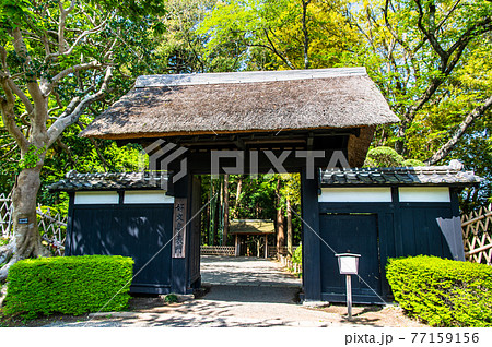 茨城県 水戸偕楽園　表門 77159156