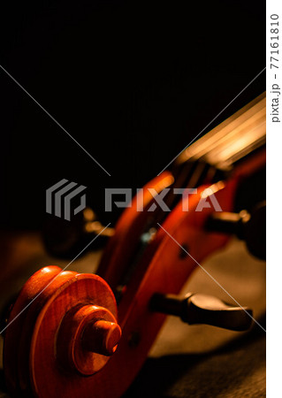 チェロのアップ画像 77161810