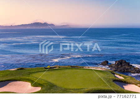 Pebble Beach golf course, Monterey, California, USA 77162771