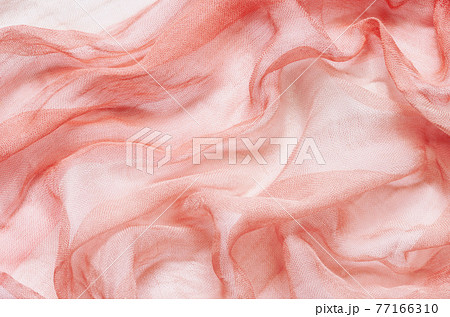 Texture of red draped fabric 77166310