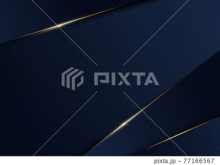 Abstract template dark blue geometric background with golden line. Luxury triangles pattern concept. Abstract template dark blue geometric background with golden line. Luxury triangles pattern concept. 77166567
