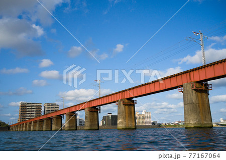 大淀川鉄橋 大淀川橋梁 宮崎ー南宮崎 日豊本線 77167064