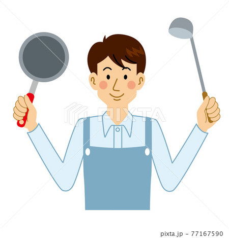 料理をする男 77167590