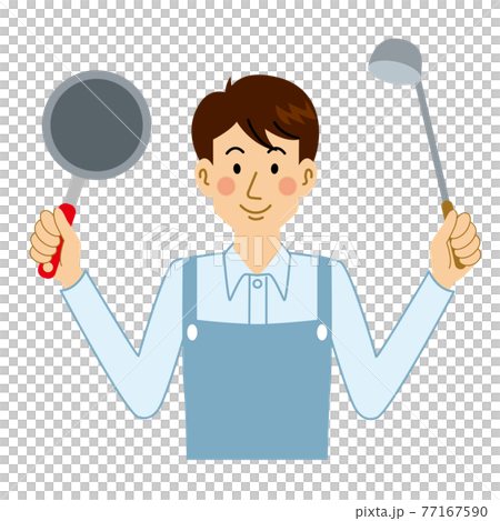 料理をする男 77167590
